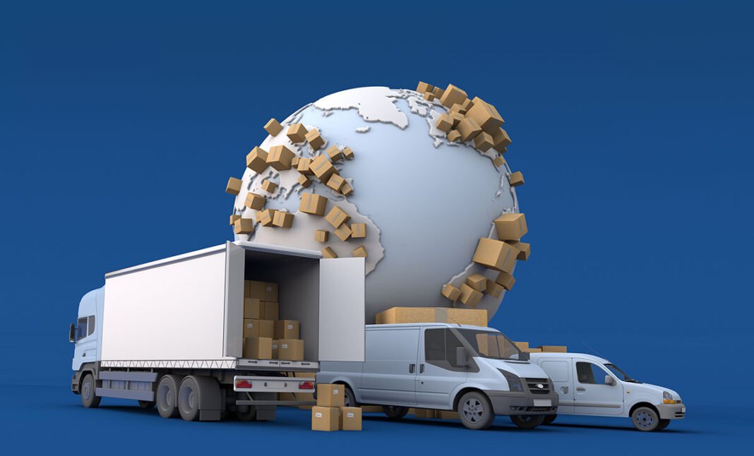 Unloading truck in an international transportation context