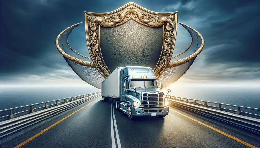 Truck on highway representing comprehensive trucking insurance coverage by Insurance Company Whitehall Ohio LLC