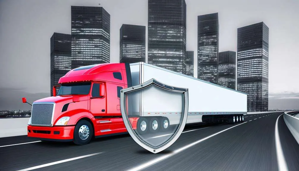 Truck on the road covered by comprehensive trucking insurance in Whitehall, Ohio